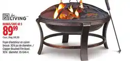 Canadian Tire For-living Copper-Brushed Fire Bowl offer