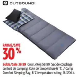 Canadian Tire Camp Comfort Sleeping Bag offer