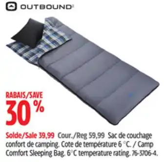 Canadian Tire Camp Comfort Sleeping Bag offer