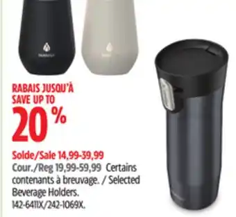 Canadian Tire Selected Beverage Holders offer