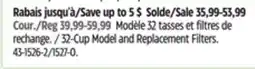 Canadian Tire 32-Cup Model and Replacement Filters offer