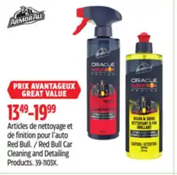 Canadian Tire Armor All Red Bull Car Cleaning and Detailing Products offer