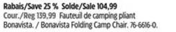 Canadian Tire Bonavista Folding Camp Chair offer