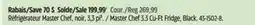 Canadian Tire Master Chef 3.3 Cu-Ft Fridge, Black offer