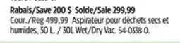 Canadian Tire Maximum 30L Wet/Dry Vac offer