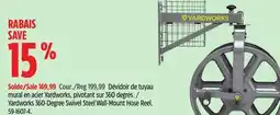 Canadian Tire Yardworks 360-Degree Swivel Steel Wall-Mount Hose Reel offer
