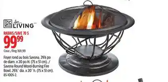 Canadian Tire LIVING Savona Round Wood-Burning Fire Bowl offer