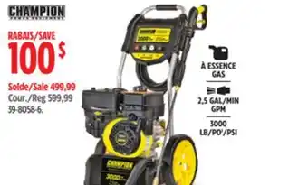 Canadian Tire Champion Gas Pressure Washers offer