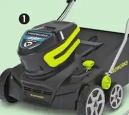 Canadian Tire Yardworks 48V Brushless Dethatcher 14 with 5Ah battery & Charger offer