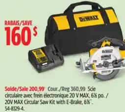 Canadian Tire Dewalt 20V MAX Circular Saw Kit with E-Brake offer