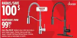 Canadian Tire Danze Jasper 1-Handle Pull-Down Kitchen Faucet offer