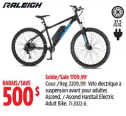 Canadian Tire Raleigh Ascend Hardtail Electric Adult Bike offer
