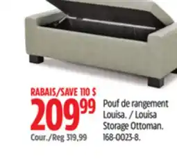 Canadian Tire Canvas Louisa Storage Ottoman offer