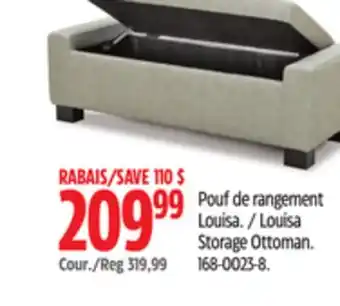 Canadian Tire Canvas Louisa Storage Ottoman offer