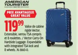 Canadian Tire American Tourister Vector Carry-On Hardside Luggage offer