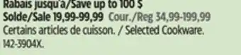 Canadian Tire Heritage-the-rock Selected Cookware offer
