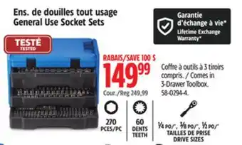 Canadian Tire Mastercraft 3-Drawer Toolbox offer