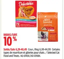 Canadian Tire Hartz Selected Cat Food and Treats offer