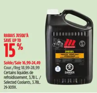Canadian Tire Motomaster Selected Coolants, 3.78L offer