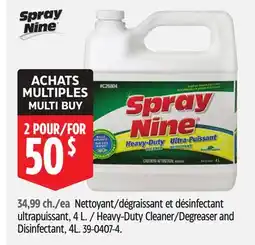 Canadian Tire Spray-Nine Heavy-Duty Cleaner/Degreaser and Disinfectant offer