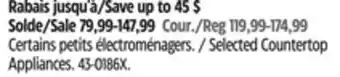 Canadian Tire Paderno Selected Countertop Appliances offer