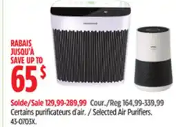 Canadian Tire Selected Air Purifiers offer