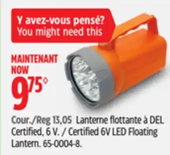 Canadian Tire Certified 6V LED Floating Lantern offer