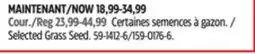 Canadian Tire Selected Grass Seed offer