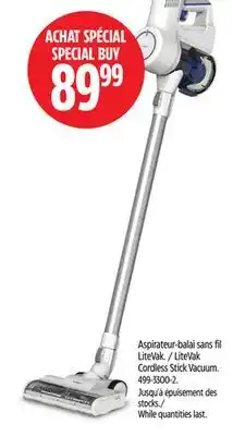 Canadian Tire LiteVak Cordless Stick Vacuum offer