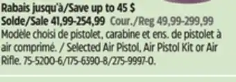 Canadian Tire Crosman Selected Air Pistol, Air Pistol Kit or Air Rifle offer