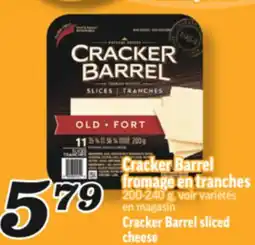Marché Richelieu CRACKER BARREL FROMAGE EN TRANCHES | CRACKER BARREL SLICED CHEESE offer