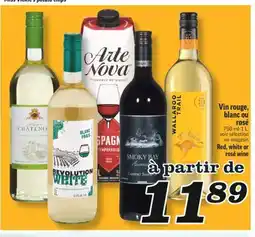 Marché Richelieu VIN ROUGE, BLANC OU ROSÉ | RED, WHITE OR ROSÉ WINE offer