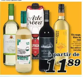 Marché Richelieu VIN ROUGE, BLANC OU ROSÉ | RED, WHITE OR ROSÉ WINE offer