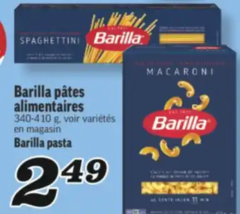 Marché Richelieu BARILLA PÂTES ALIMENTAIRES | BARILLA PASTA offer
