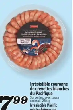 Marché Richelieu IRRÉSISTIBLE COURONNE DE CREVETTES BLANCHES DU PACIFIQUE | IRRÉSISTIBLE PACIFIC WHITE SHRIMP RING offer