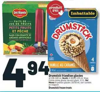 Marché Richelieu DRUMSTICK FRIANDISES GLACÉES | DRUMSTICK FROZEN TREATS offer