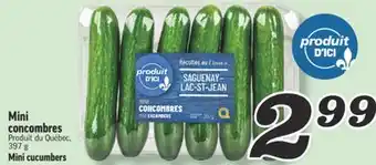 Marché Richelieu MINI CONCOMBRES | MINI CUCUMBERS offer