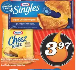 Marché Richelieu KRAFT SINGLES PRÉPARATION DE FROMAGE FONDU | KRAFT SINGLES PROCESS CHEESE FOOD offer