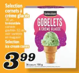 Marché Richelieu SELECTION CORNETS À CRÈME GLACÉE | SELECTION ICE CREAM CONES offer