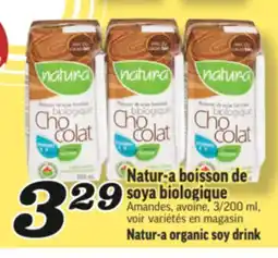 Marché Richelieu NATUR-A BOISSON DE SOYA BIOLOGIQUE | NATUR-A ORGANIC SOY DRINK offer