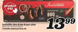Marché Richelieu IRRÉSISTIBLE CÔTES DE DOS DE PORC CUITES | IRRÉSISTIBLE COOKED PORK BACK RIBS offer