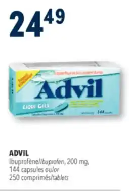 Familiprix ADVIL Ibuprofen, 200 mg, 144 capsules or 250 tablets offer