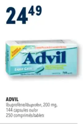 Familiprix ADVIL Ibuprofen, 200 mg, 144 capsules or 250 tablets offer