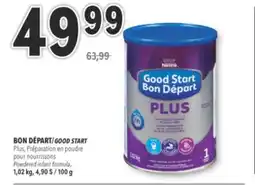 Familiprix GOOD START, Plus, Powdered infant formula, 1,02 kg, 4,90 $ / 100 g offer