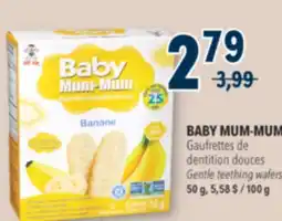 Familiprix BABY MUM-MUM, Gentle teething wafers, 50 g offer