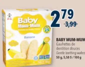 Familiprix BABY MUM-MUM, Gentle teething wafers, 50 g offer
