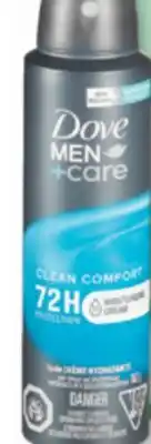 Familiprix DOVE or DOVE MEN CARE, Selected anti-perspirants offer