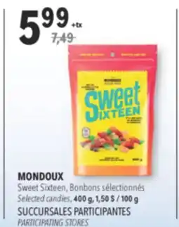 Familiprix MONDOUX Selected candies, 400 g offer
