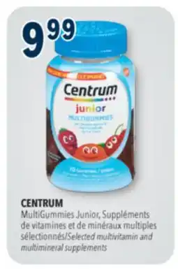Familiprix CENTRUM, Selected multivitamin and multimineral supplements offer