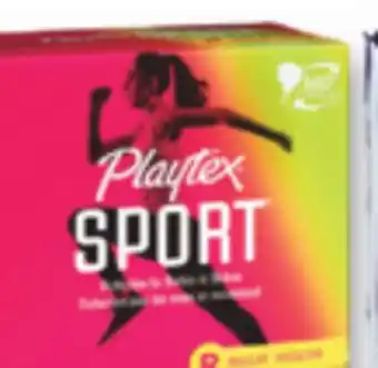 Familiprix PLAYTEX, Selected tampons Selected pads or pantiliners offer